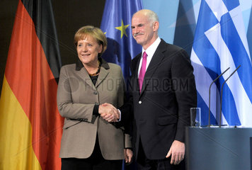 Merkel + Papandreou