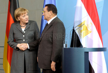 Merkel + Mubarak