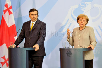 Sakaschwili + Merkel