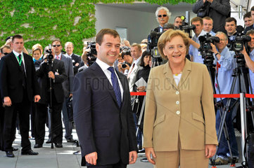 Medwedew + Merkel