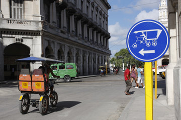 Bici-taxi im Havanna Vieja