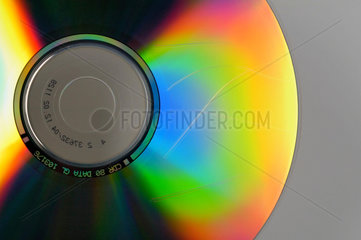 CD ROM mit Kratzern und Staub.