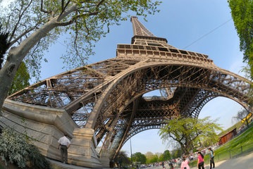 Eiffelturm in Paris  Frankreich.