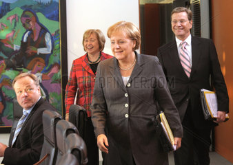 Niebel + Boehmer + Merkel + Westerwelle