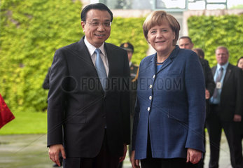 Li Keqiang + Merkel