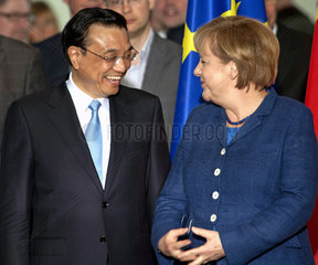 Li Keqiang + Merkel
