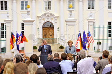 Bush + Merkel