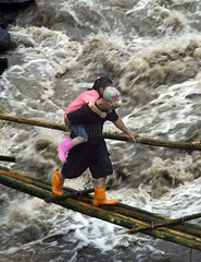 China  Ueberschwemmungen in Taiwan