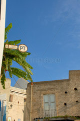 Post (Telegrafen - Station) auf Stromboli  eine der Liparischen Inseln  Italien.