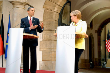 Obama + Merkel