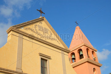 San Vincenzo Kirche auf Stromboli  Eolische (Liparische) Insel  Italien.