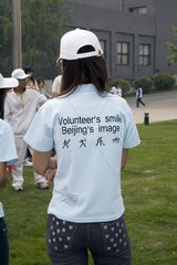 Peking  Olympische Helfer
