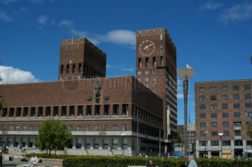 Das Rathaus von Oslo NOR.