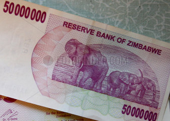 Simbabwe  Inflation  Waehrug