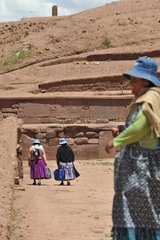 Bolivien  Weltkulturerbe Tiwanaku Ruinen