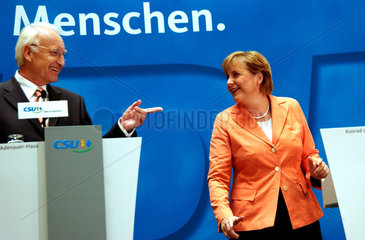 Stoiber  Merkel