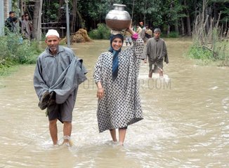 Indien  Kaschmir  Ueberschwemmung