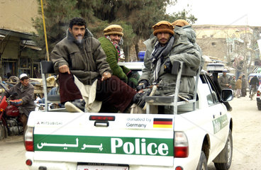 Afghanisches Polizeiauto