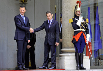 Al-Assad + Sarkozy