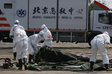 Peking: Uebung gegen terroristische Angriffe