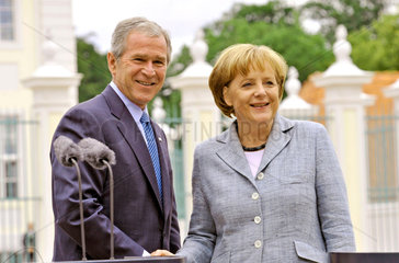 Bush + Merkel