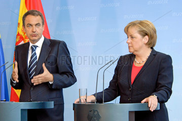 Zapatero + Merkel