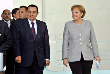 Mubarak + Merkel