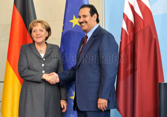 Merkel + bin Jassim