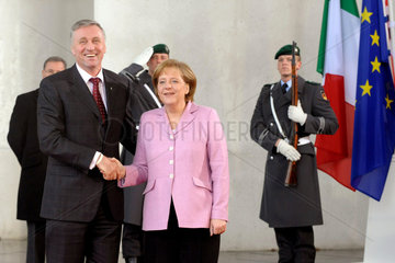 Topolanek + Merkel