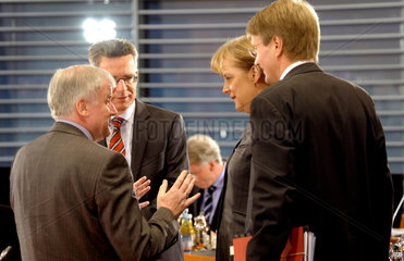 Seehofer + de Maiziere + Merkel + Pofalla