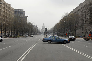 Pennsylvania Avenue in Washington D.C. mit Blick auf das United States Capitol