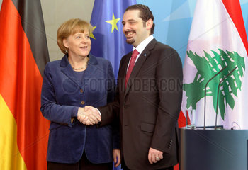 Merkel + Hariri