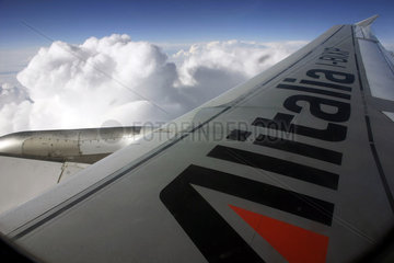 Alitalia over the clouds