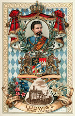 Koenig Ludwig II.  20. Todestag  1906