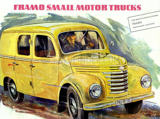 Werbung fuer DDR Kleintransporter  1956