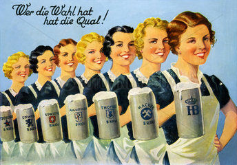 Werbung fuer Muenchener Bier  1929