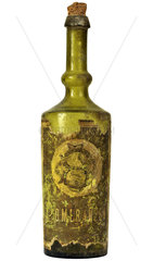 uralte Likoerflasche  Pomeranzen  1880