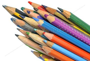 Buntstifte und Bleistifte