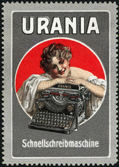 Werbung fuer die Schnellschreibmaschine Urania  1912