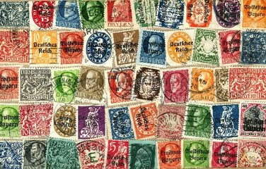 bayerische Briefmarken 1912 - 1920