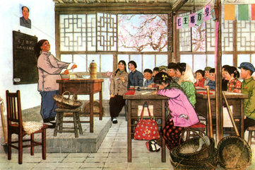 chinesische Schulklasse  1973