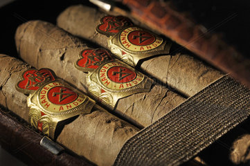 altes Zigarrenetui  um 1958
