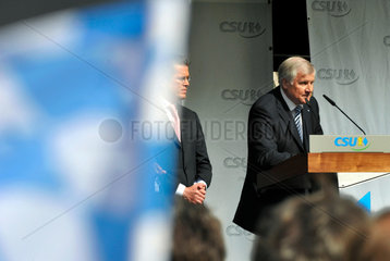 Horst Seehofer  zu Guttenberg  CSU  Wahlkampf