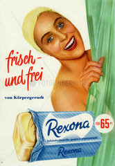 Werbung fuer Seife Rexona  1958