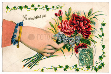 Blumengruss  Postkarte  1905