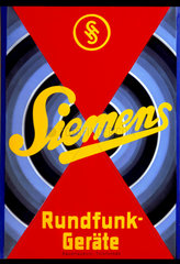 Siemens  Werbung fuer Rundfunkgeraete  1925
