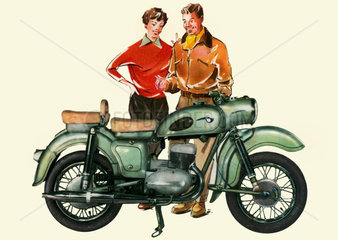 DDR  MZ-Motorrad  1957