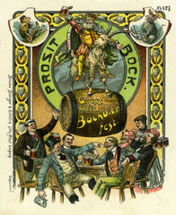Gruss vom Bockbierfest in Leipzig  1897