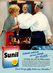 Waschmittelwerbung Sunil  1962