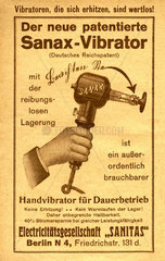 Werbung fuer Vibratoren  1920